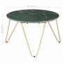 Real stone coffee table green marble texture 65x65x42 cm by vidaXL, Coffee table - Ref: Foro24-286447, Price: 128,99 €, Disco...