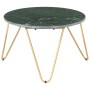 Real stone coffee table green marble texture 65x65x42 cm by vidaXL, Coffee table - Ref: Foro24-286447, Price: 128,99 €, Disco...