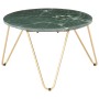 Real stone coffee table green marble texture 65x65x42 cm by vidaXL, Coffee table - Ref: Foro24-286447, Price: 128,99 €, Disco...