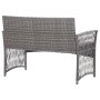 Garden furniture set 4 pieces with anthracite gray synthetic rattan cushions by vidaXL, Garden sets - Ref: Foro24-46437, Pric...