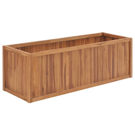 Arriate de madera maciza de teca 150x50x50 cm de vidaXL, Maceteros y jardineras - Ref: Foro24-48973, Precio: 198,99 €, Descue...