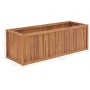 Arriate de madera maciza de teca 150x50x50 cm de vidaXL, Maceteros y jardineras - Ref: Foro24-48973, Precio: 198,99 €, Descue...