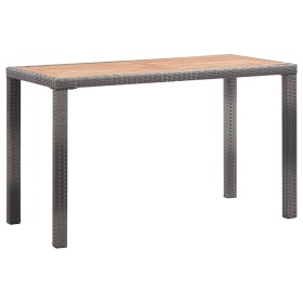 Mesa de jardín madera maciza acacia gris y marrón 123x60x74 cm de vidaXL, Mesas de jardín - Ref: Foro24-46451, Precio: 135,06...