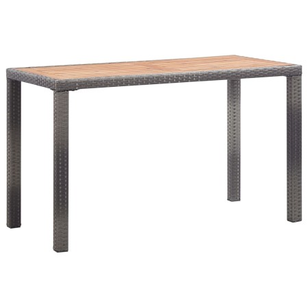 Mesa de jardín madera maciza acacia gris y marrón 123x60x74 cm de vidaXL, Mesas de jardín - Ref: Foro24-46451, Precio: 134,83...