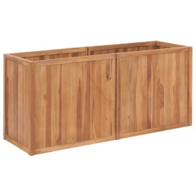 Arriate de madera maciza de teca 150x50x70 cm de vidaXL, Maceteros y jardineras - Ref: Foro24-48974, Precio: 207,99 €, Descue...