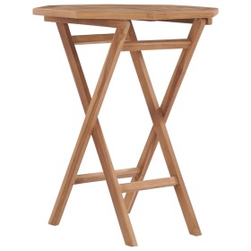 Folding garden table solid teak wood 60x60x75 cm by vidaXL, Garden tables - Ref: Foro24-48995, Price: 97,99 €, Discount: %