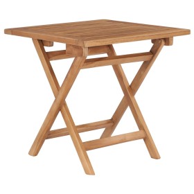 Folding solid teak wood garden table 45x45x45 cm by vidaXL, Garden tables - Ref: Foro24-48977, Price: 73,99 €, Discount: %