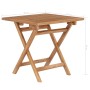 Mesa de jardín plegable madera maciza de teca 45x45x45 cm de vidaXL, Mesas de jardín - Ref: Foro24-48977, Precio: 73,58 €, De...