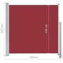 Rote einziehbare Seitenmarkise für den Garten, 160 x 300 cm von vidaXL, Sonnenschirme - Ref: Foro24-48351, Preis: 81,55 €, Ra...