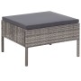 Set de muebles de jardín 3 pzas y cojines ratán sintético gris de vidaXL, Conjuntos de jardín - Ref: Foro24-48958, Precio: 11...