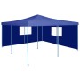 Folding gazebo with 2 blue walls 5x5 m by vidaXL, Tents and gazebos - Ref: Foro24-48902, Price: 339,03 €, Discount: %