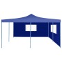 Folding gazebo with 2 blue walls 5x5 m by vidaXL, Tents and gazebos - Ref: Foro24-48902, Price: 339,03 €, Discount: %