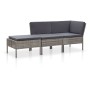 Set de muebles de jardín 3 pzas y cojines ratán sintético gris de vidaXL, Conjuntos de jardín - Ref: Foro24-48962, Precio: 28...