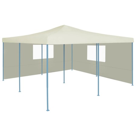 Folding gazebo with 2 cream walls 5x5 m by vidaXL, Tents and gazebos - Ref: Foro24-48905, Price: 280,70 €, Discount: %