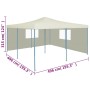 Faltpavillon mit 2 cremefarbenen Wänden 5x5 m von vidaXL, Zelte und Pavillons - Ref: Foro24-48905, Preis: 280,70 €, Rabatt: %