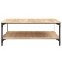 Engineered wood Sonoma oak coffee table 100x100x40 cm by vidaXL, Coffee table - Ref: Foro24-832844, Price: 101,28 €, Discount: %