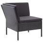 3-piece garden furniture set and black synthetic rattan cushions by vidaXL, Garden sets - Ref: Foro24-48961, Price: 268,64 €,...