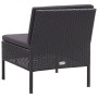 3-piece garden furniture set and black synthetic rattan cushions by vidaXL, Garden sets - Ref: Foro24-48961, Price: 268,64 €,...