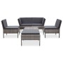 6-piece garden furniture set with gray synthetic rattan cushions by vidaXL, Garden sets - Ref: Foro24-48942, Price: 485,06 €,...