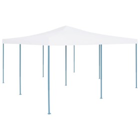 White folding gazebo 5x5 m by vidaXL, Tents and gazebos - Ref: Foro24-48910, Price: 205,99 €, Discount: %