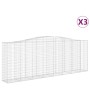 Gabion baskets 3 pcs arch shape iron 400x50x140/160 cm by vidaXL, Pots and planters - Ref: Foro24-3145983, Price: 611,00 €, D...