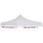 Roof for white celebration tent 3x3 m by vidaXL, Covers for tents and gazebos - Ref: Foro24-48875, Price: 48,25 €, Discount: %