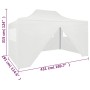 Folding tent for celebrations with 4 white walls 3x4.5 m by vidaXL, Tents and gazebos - Ref: Foro24-48870, Price: 202,53 €, D...