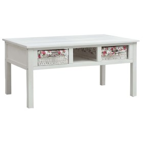 Mesa de centro de madera blanco 99,5x60x48 cm de vidaXL, Mesas de centro - Ref: Foro24-287845, Precio: 133,99 €, Descuento: %