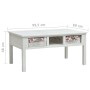 White wooden coffee table 99.5x60x48 cm by vidaXL, Coffee table - Ref: Foro24-287845, Price: 133,97 €, Discount: %