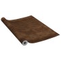 Láminas autoadhesivas para muebles PVC roble oscuro 500x90 cm de vidaXL, Láminas para ventana - Ref: Foro24-146117, Precio: 1...