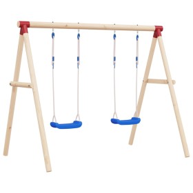 Swings with ropes 2 units blue polyethylene 37x15 cm by vidaXL, Swings and play structures - Ref: Foro24-92307, Price: 55,73 ...