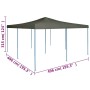 Anthracite gray folding gazebo 5x5 m by vidaXL, Tents and gazebos - Ref: Foro24-48907, Price: 205,72 €, Discount: %