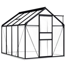 Greenhouse with anthracite gray aluminum frame 4.75 m² by vidaXL, Greenhouses - Ref: Foro24-48216, Price: 318,99 €, Discount: %