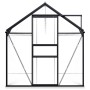 Greenhouse with anthracite gray aluminum base structure 5.89 m² by vidaXL, Greenhouses - Ref: Foro24-48217, Price: 472,29 €, ...