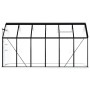 Greenhouse with anthracite gray aluminum structure 7.03 m² by vidaXL, Greenhouses - Ref: Foro24-48218, Price: 401,95 €, Disco...