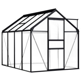 Anthracite grey aluminum greenhouse 4.75 m² by vidaXL, Greenhouses - Ref: Foro24-48210, Price: 304,77 €, Discount: %