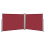 Toldo lateral retráctil rojo 120x1000 cm de vidaXL, Sombrillas - Ref: Foro24-48483, Precio: 67,95 €, Descuento: %