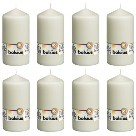 Bolsius Velas 8 unidades marfil 150x78 mm de Bolsius, Velas - Ref: Foro24-428084, Precio: 35,11 €, Descuento: %