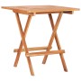 Mesa plegable de bistró de madera maciza de teca 60x60x65 cm de vidaXL, Mesas de jardín - Ref: Foro24-48996, Precio: 94,04 €,...