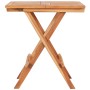 Mesa plegable de bistró de madera maciza de teca 60x60x65 cm de vidaXL, Mesas de jardín - Ref: Foro24-48996, Precio: 94,04 €,...