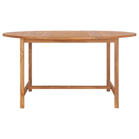 Mesa de jardín de madera de teca maciza 150x76 cm de vidaXL, Mesas de jardín - Ref: Foro24-49007, Precio: 303,99 €, Descuento: %