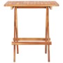 Mesa plegable de bistró de madera maciza de teca 60x60x65 cm de vidaXL, Mesas de jardín - Ref: Foro24-48996, Precio: 94,04 €,...