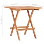 Mesa plegable de bistró de madera maciza de teca 60x60x65 cm de vidaXL, Mesas de jardín - Ref: Foro24-48996, Precio: 94,04 €,...