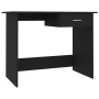 Black particleboard desk 100x50x76 cm by vidaXL, Desks - Ref: Foro24-800550, Price: 68,38 €, Discount: %