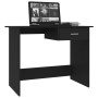 Black particleboard desk 100x50x76 cm by vidaXL, Desks - Ref: Foro24-800550, Price: 68,38 €, Discount: %