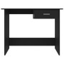 Black particleboard desk 100x50x76 cm by vidaXL, Desks - Ref: Foro24-800550, Price: 68,38 €, Discount: %