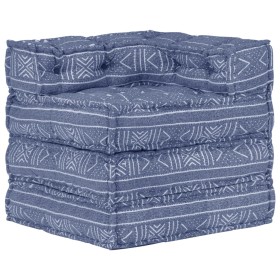 Indigo fabric modular pouf by vidaXL, Cushions for chairs and sofas - Ref: Foro24-287701, Price: 102,99 €, Discount: %