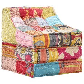 Patchwork fabric modular pouf by vidaXL, Cushions for chairs and sofas - Ref: Foro24-287712, Price: 393,30 €, Discount: %