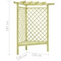 Pergola-Ecke und Sitzfläche imprägniertes Kiefernholz 130x130x197 cm von vidaXL, Pergolen, Bögen und Gartenspaliere - Ref: Fo...