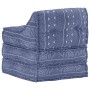 Puf modular de tela Indigo de vidaXL, Cojines para sillas y sofás - Ref: Foro24-287716, Precio: 131,32 €, Descuento: %